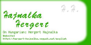 hajnalka hergert business card